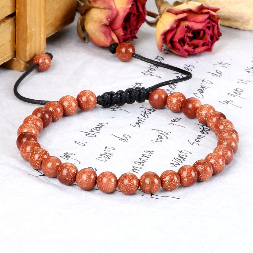 Natural Sandstone Bracelet Bangle Blue Green Goldstone