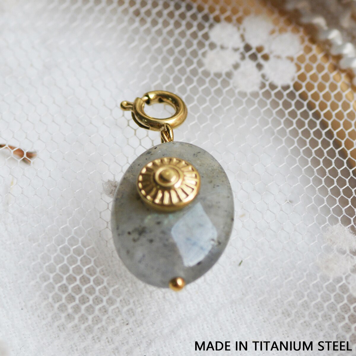 Star & Eye Natural Stone Charm Necklaces