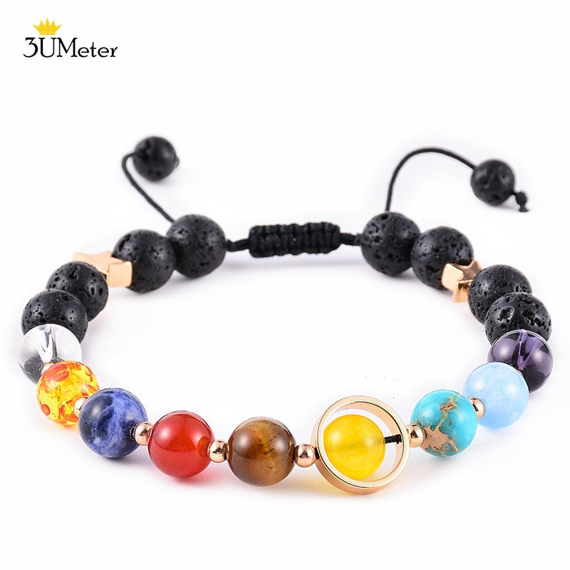 The Eight Planets Bracelets Natural Stone Beads