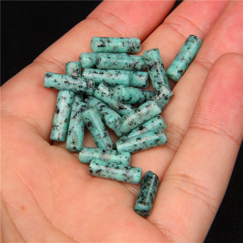 Cylinder Shape Stone Beads Jaspers