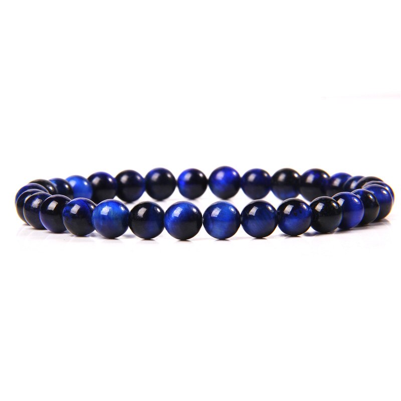 Blue Lapis Tiger Eye Agates Buddha Bracelets
