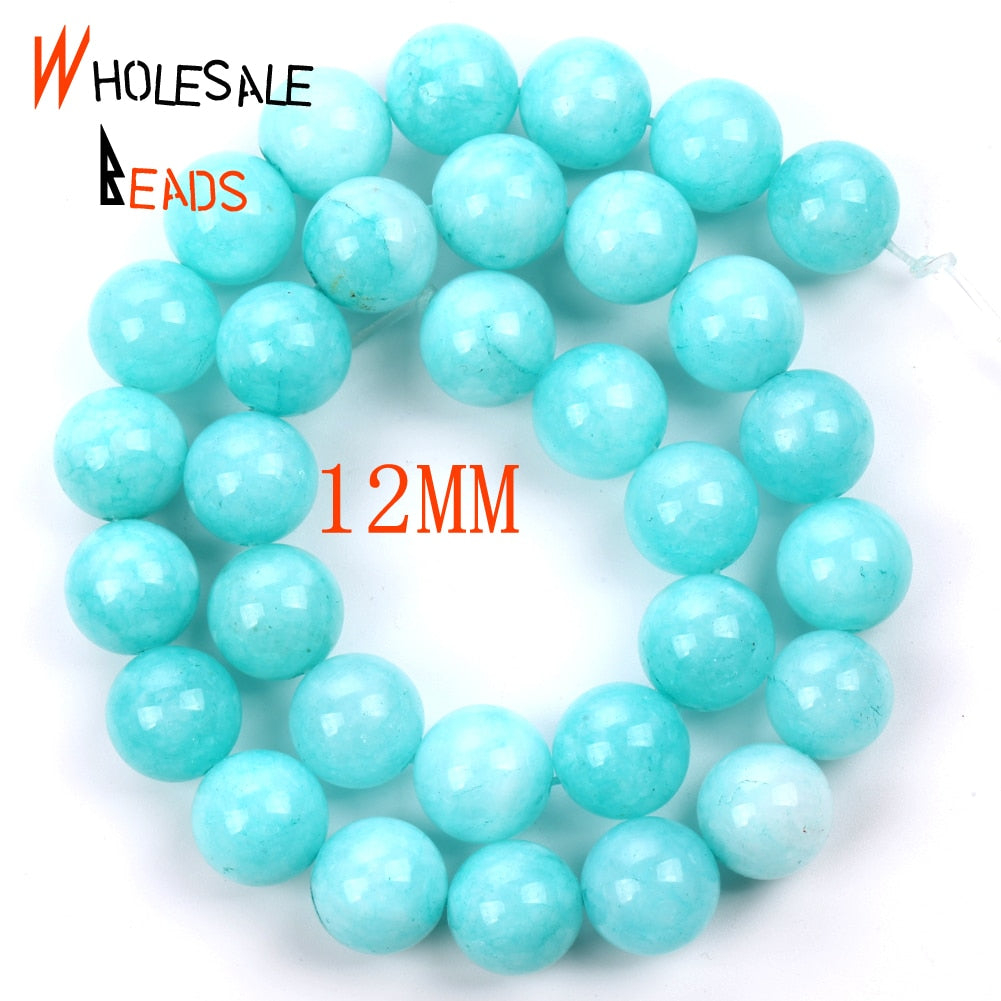 Factory Price Amazonite Blue Jades Round