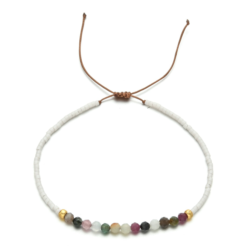 Thin Fashion Natural Stone Bracelet Girls Friends