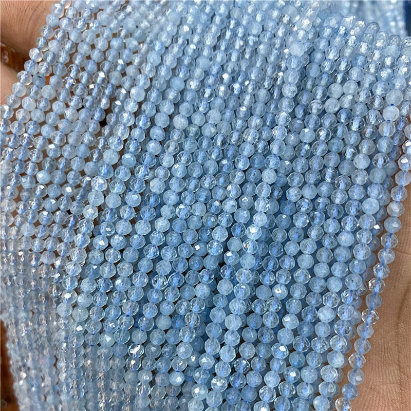 Natural Stone Beads Blue Quartzs Crystal Turquois