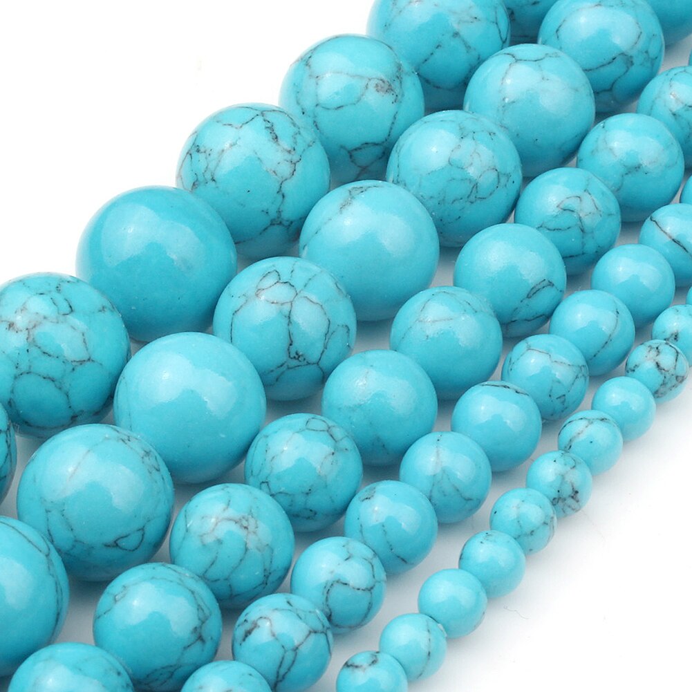 Blue Style Natural Stone Turquoises Agates Jades Lapis