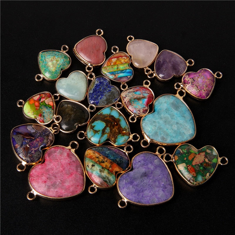 New Arrival Natural Stone Crystal Pendant Charm
