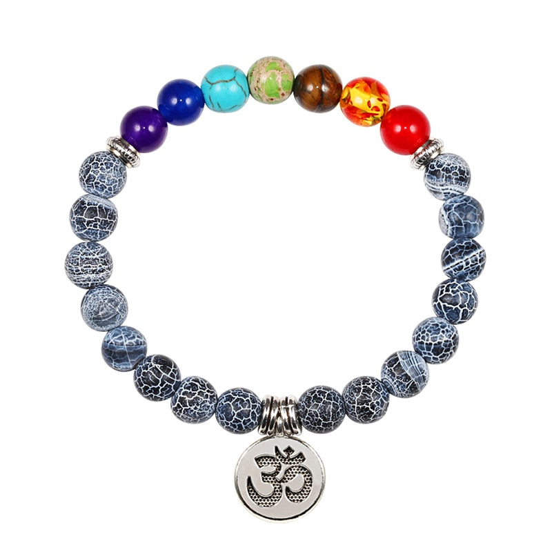 Stone Tiger Eye 7 Chakra Bracelets & Bangles