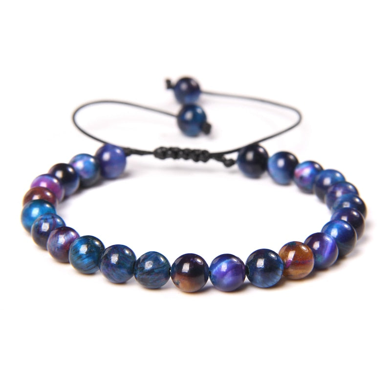 Natural Stone Amethysts 6MM Bead Bracelets