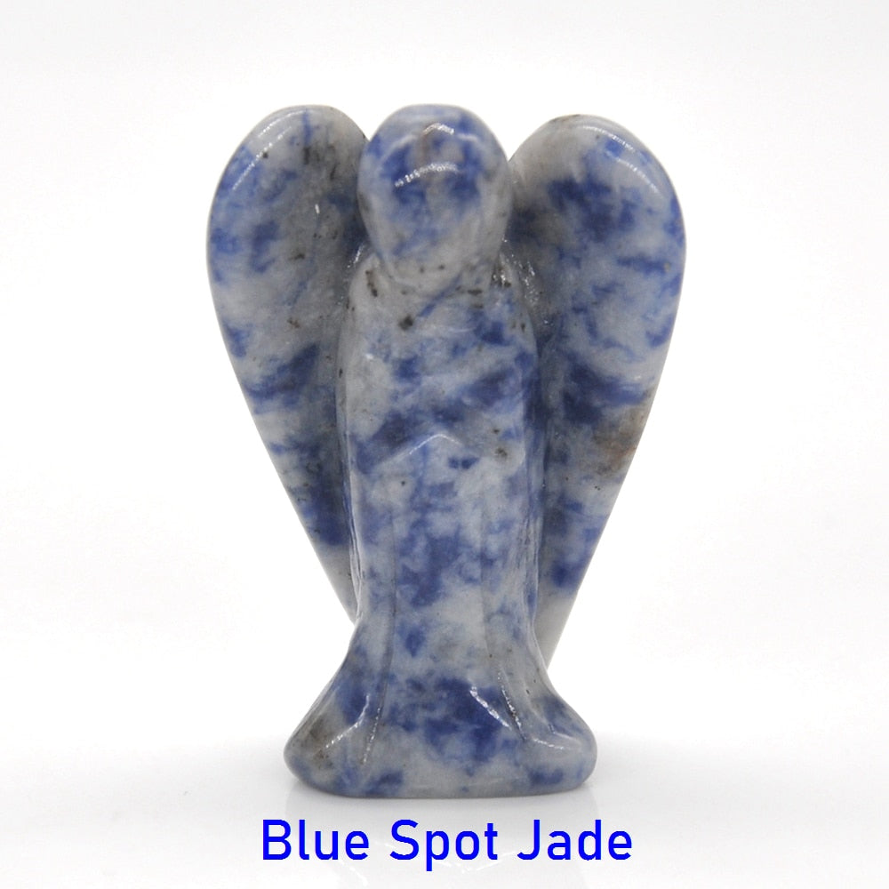 Guardian Angel Figurine Natural Healing Crystal Gem