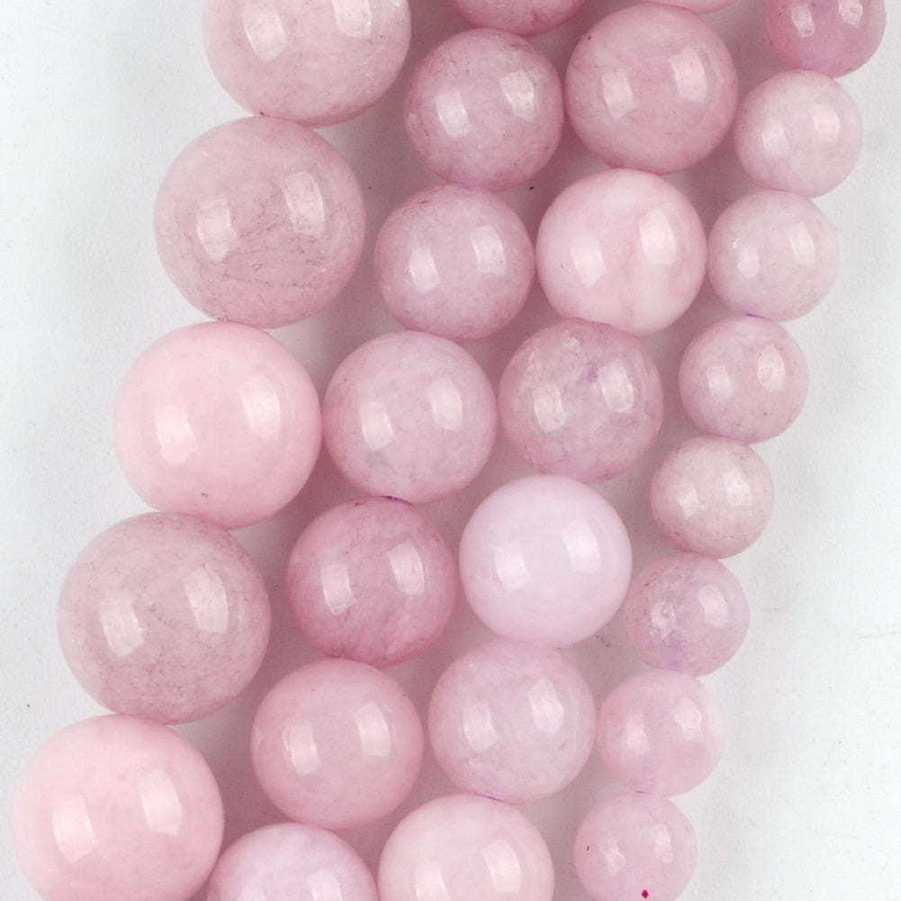 Natural Kunzite Purple Spodumene Jades Stone Spacer