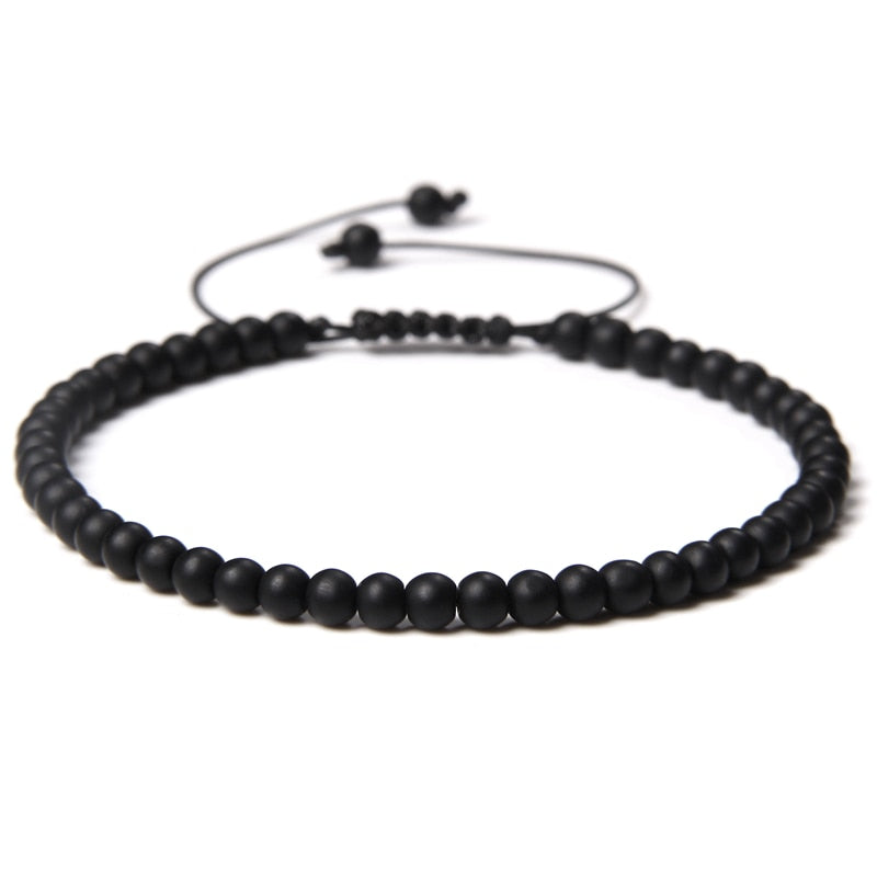 Vintage Natural Stone Bracelet Men Chakras Beads