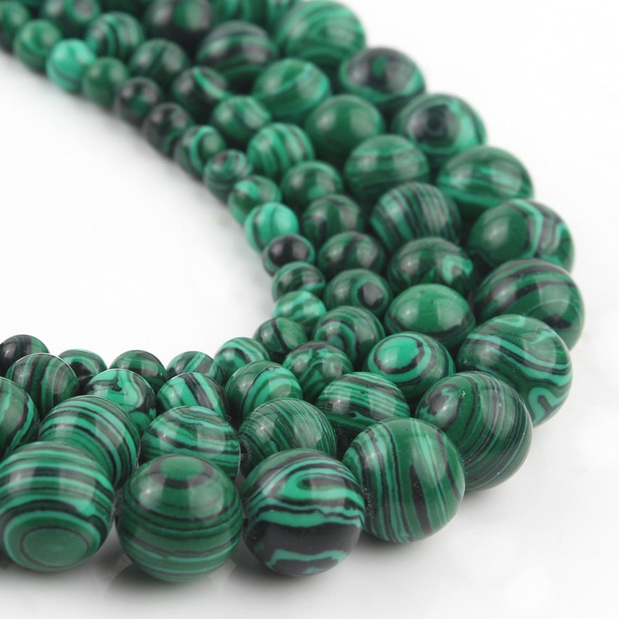 Colorful Malachite Stone Beads Loose Spacer Bead