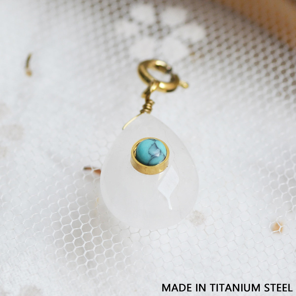 Star & Eye Natural Stone Charm Necklaces