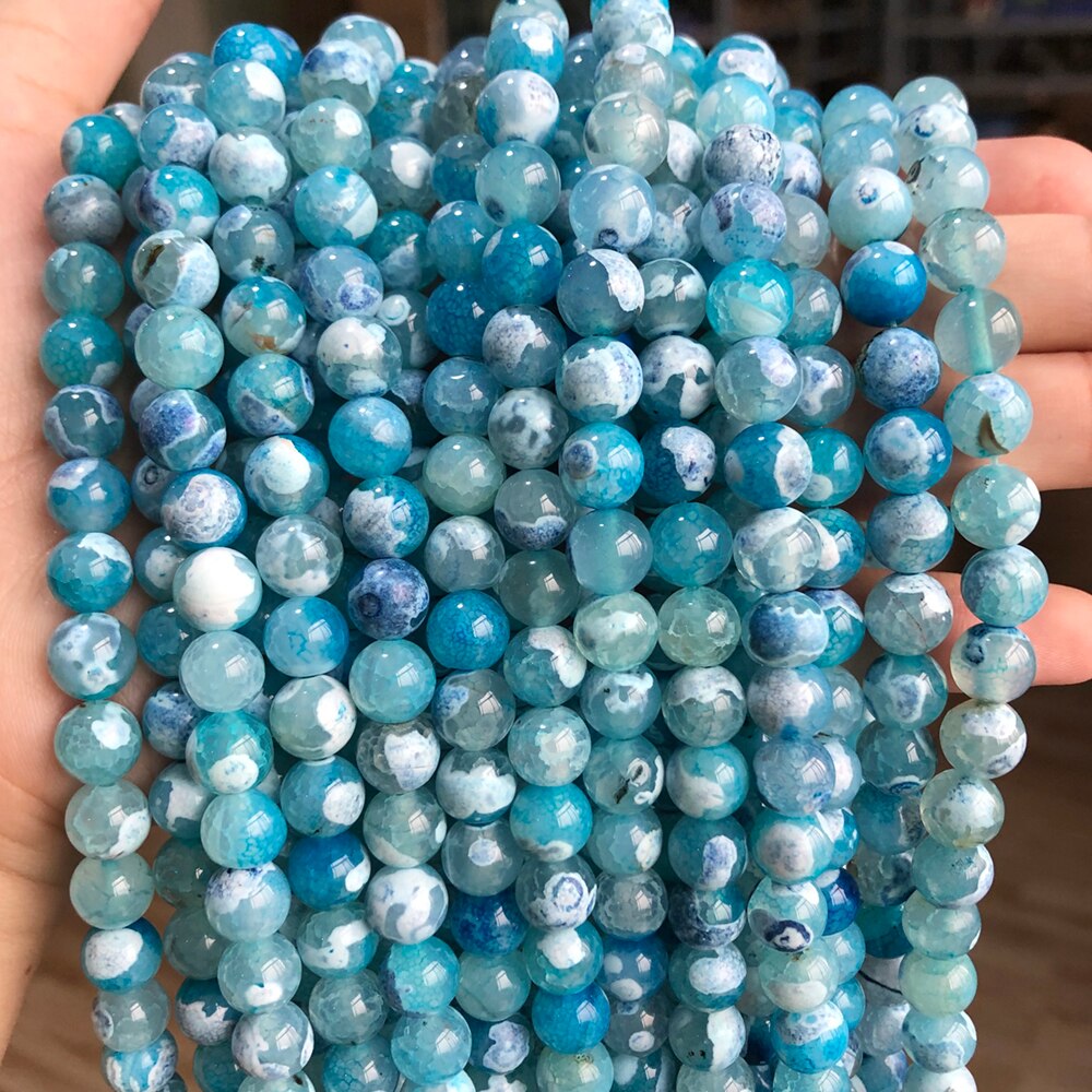 Blue Style Natural Stone Turquoises Agates Jades Lapis