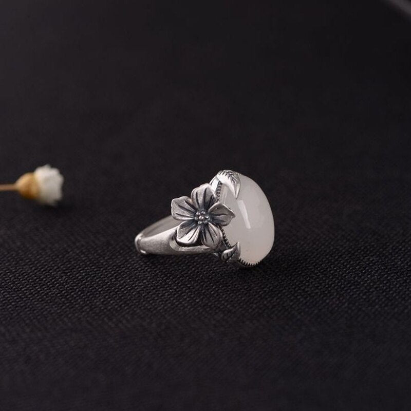New silver original design plum blossom inlaid