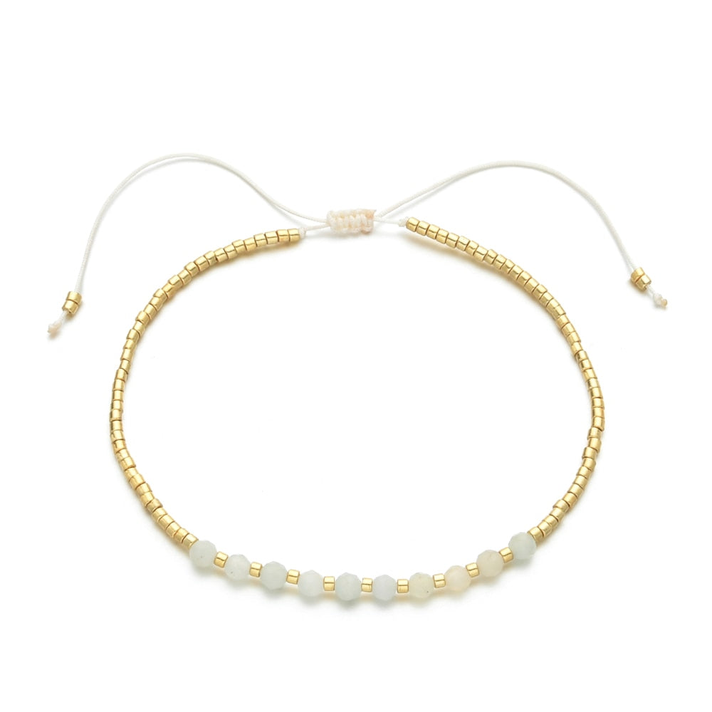 Thin Fashion Natural Stone Bracelet Girls Friends