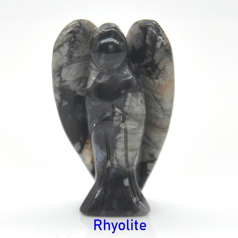 Guardian Angel Figurine Natural Healing Crystal Gem