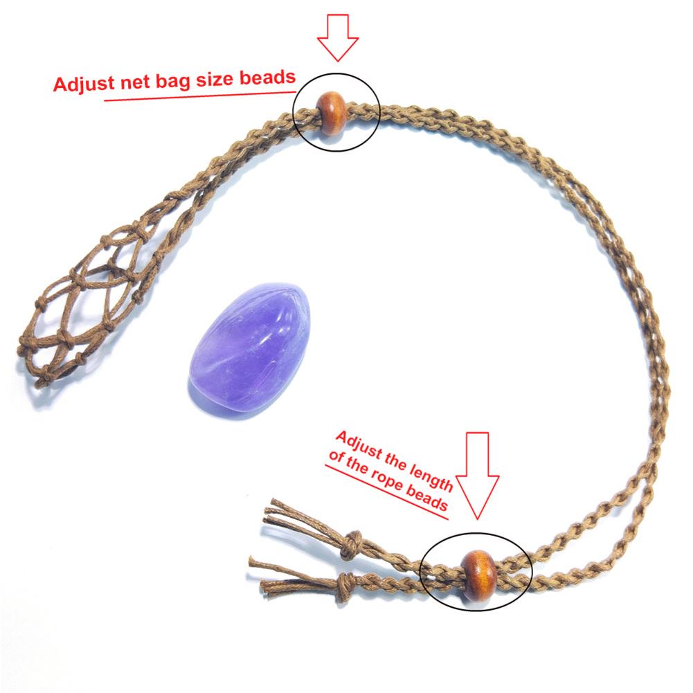 Cord Empty Stone Holder Natural Quartz Crystal Raw Stone