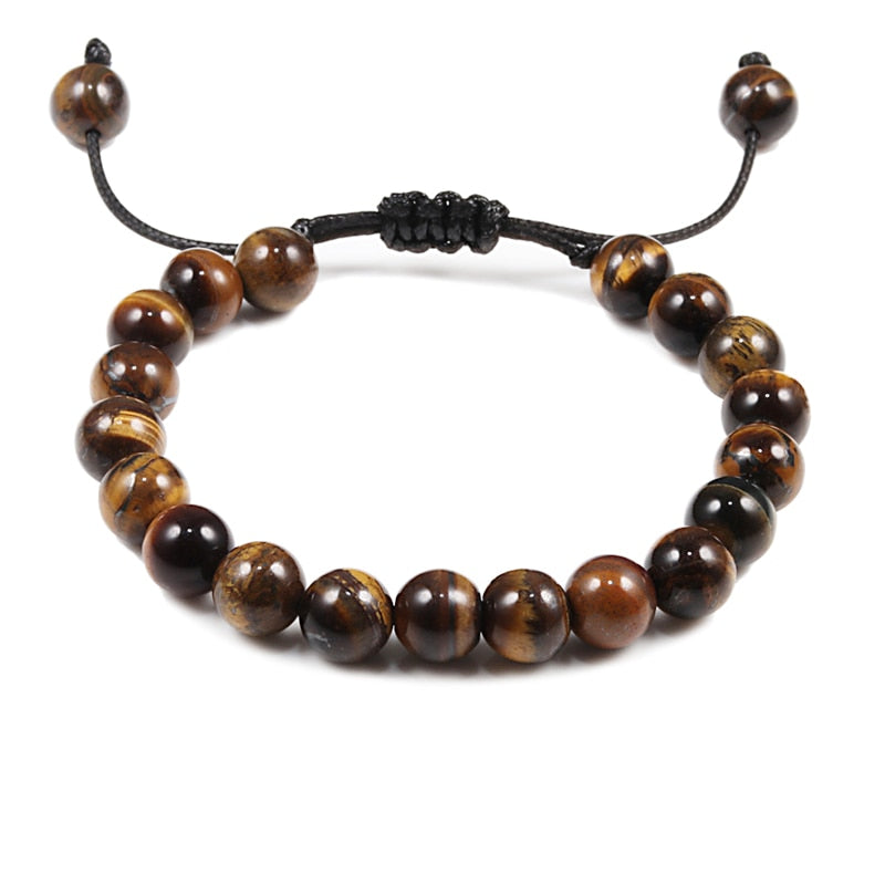 Natural Stone Beads Tiger Eye Bracelet