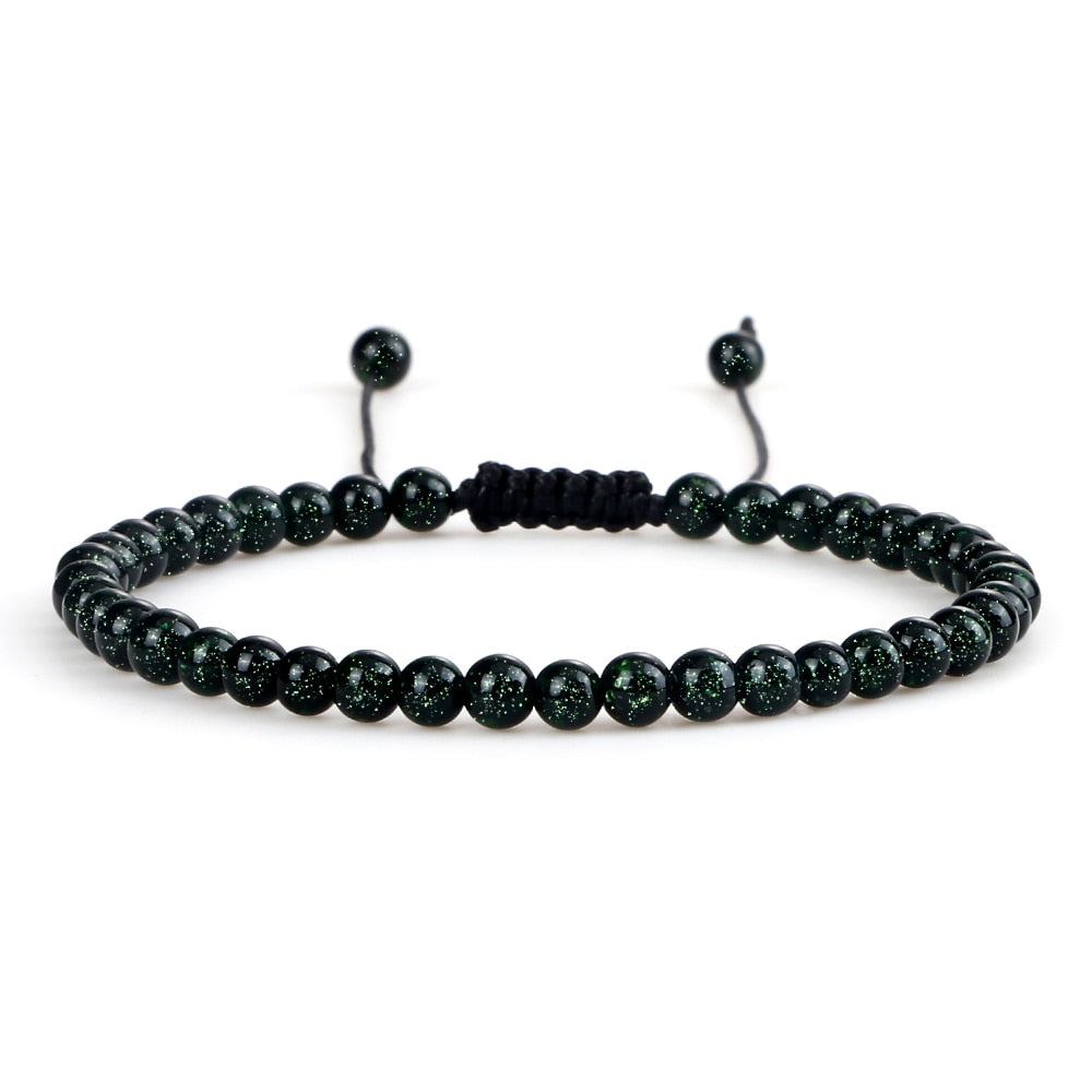 Chakra Beads Bracelet Mini Natural Stone Lava