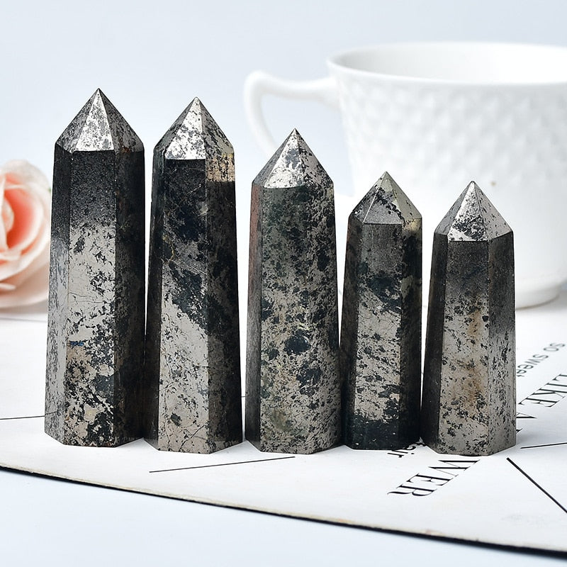 Natural Hematite Crystal Point Healing Stone