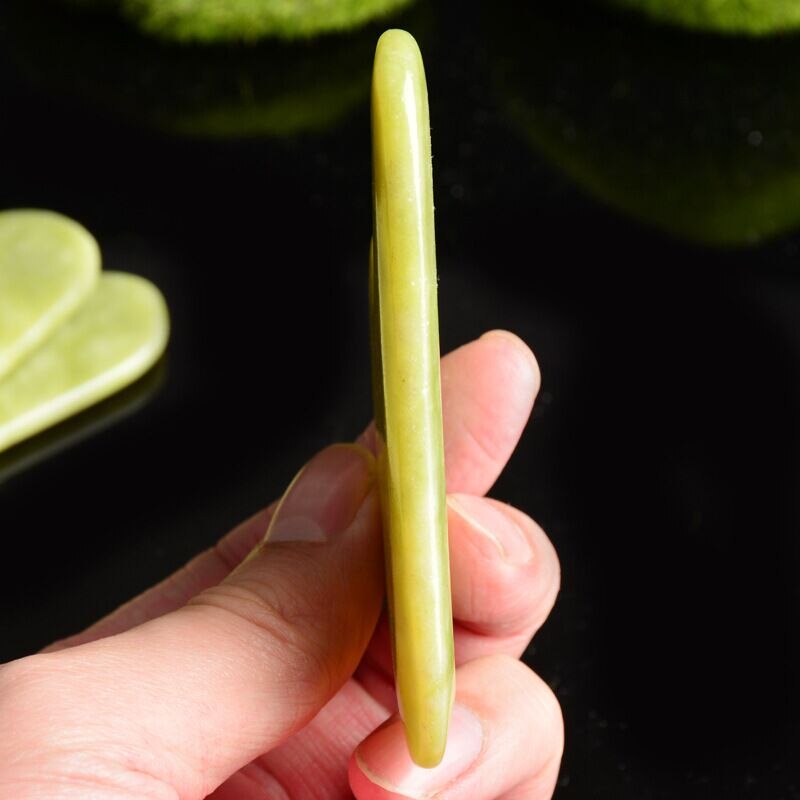 Natural Jade Guasha Massager Stone