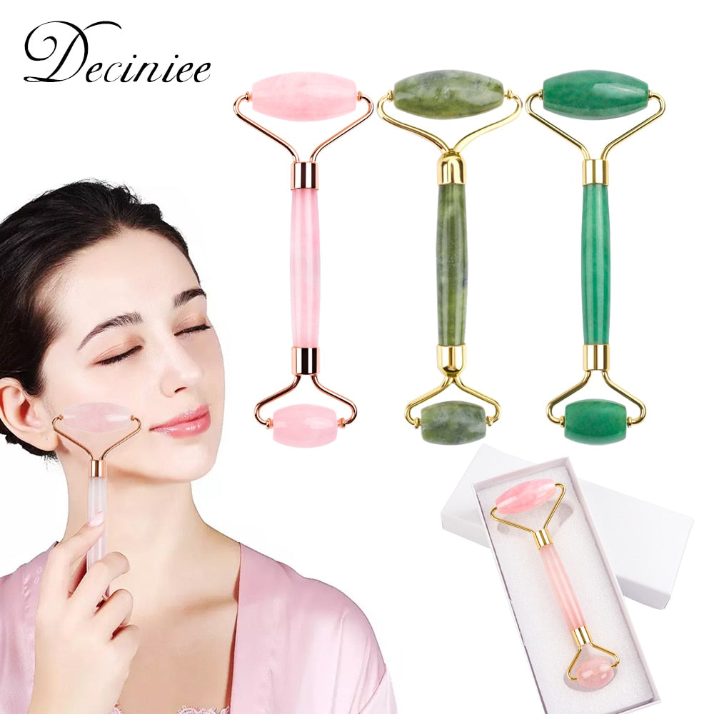 Mute Rose Quartz Facial Jade Roller