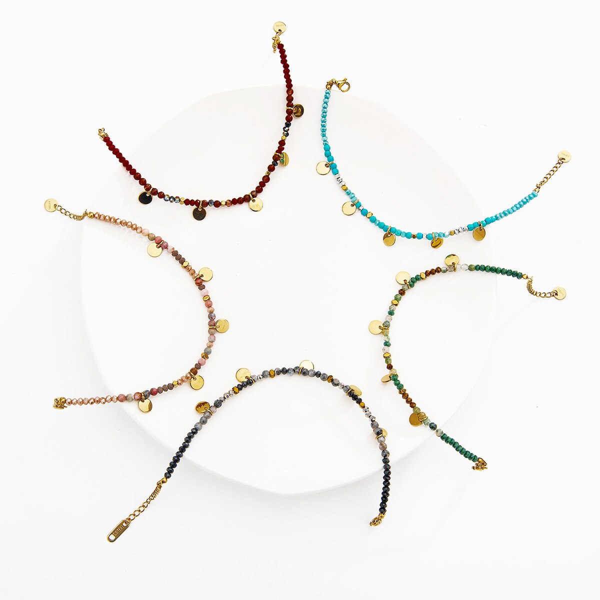 Beaded Bracelet Five Colors Round Bracelet