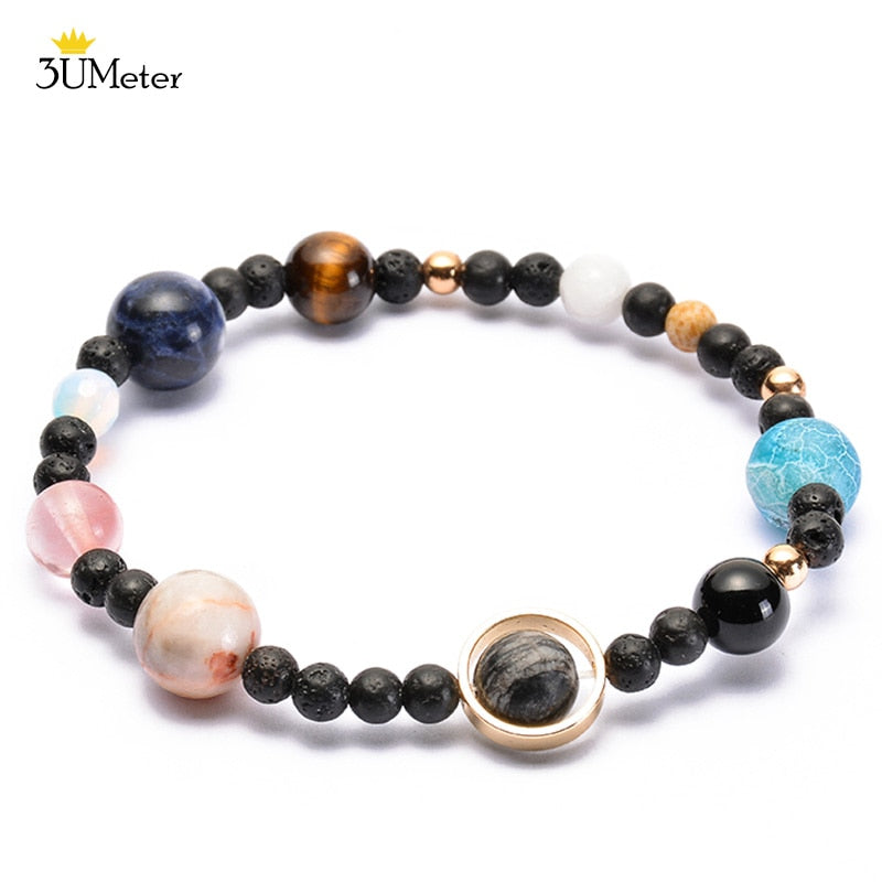 The Eight Planets Bracelets Natural Stone Beads