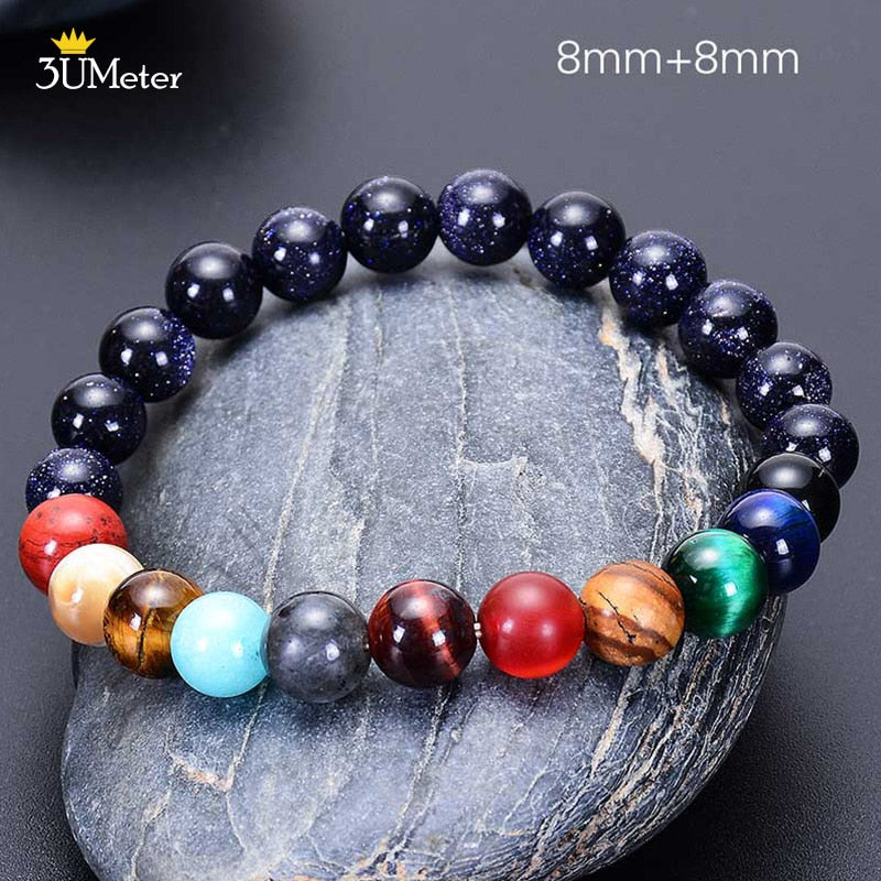 The Eight Planets Bracelets Natural Stone Beads