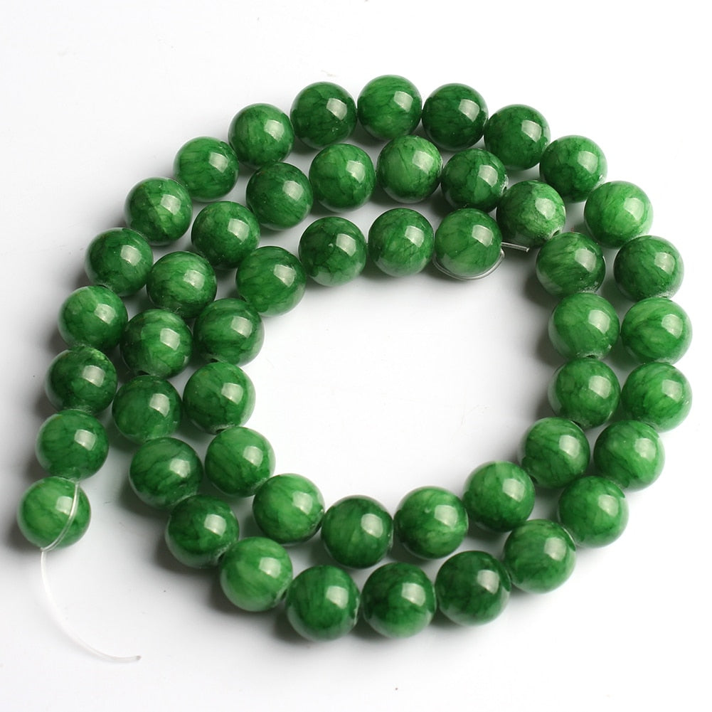 Natural Gems Jades Stone Beads Multicolor Chalcedonies