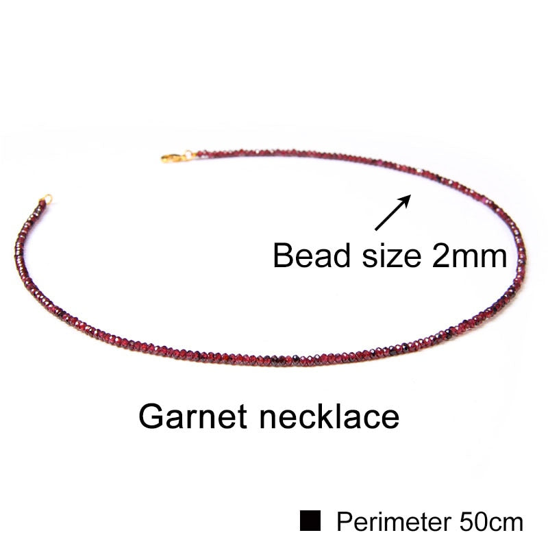 Simple Faceted Gem stone Necklaces For Women Jades