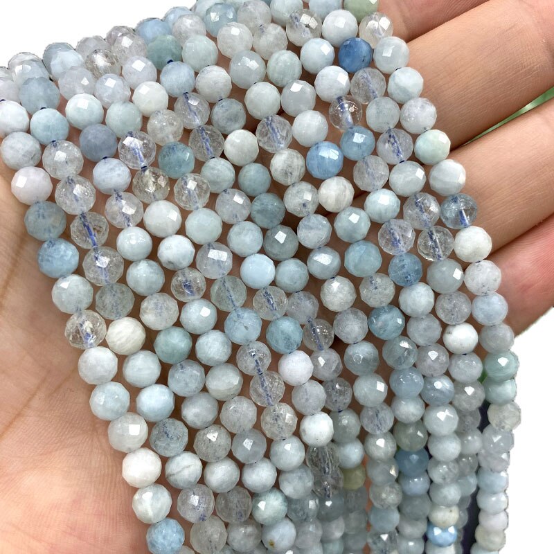 Fine 100% Natural Stone Faceted Sunstone Round