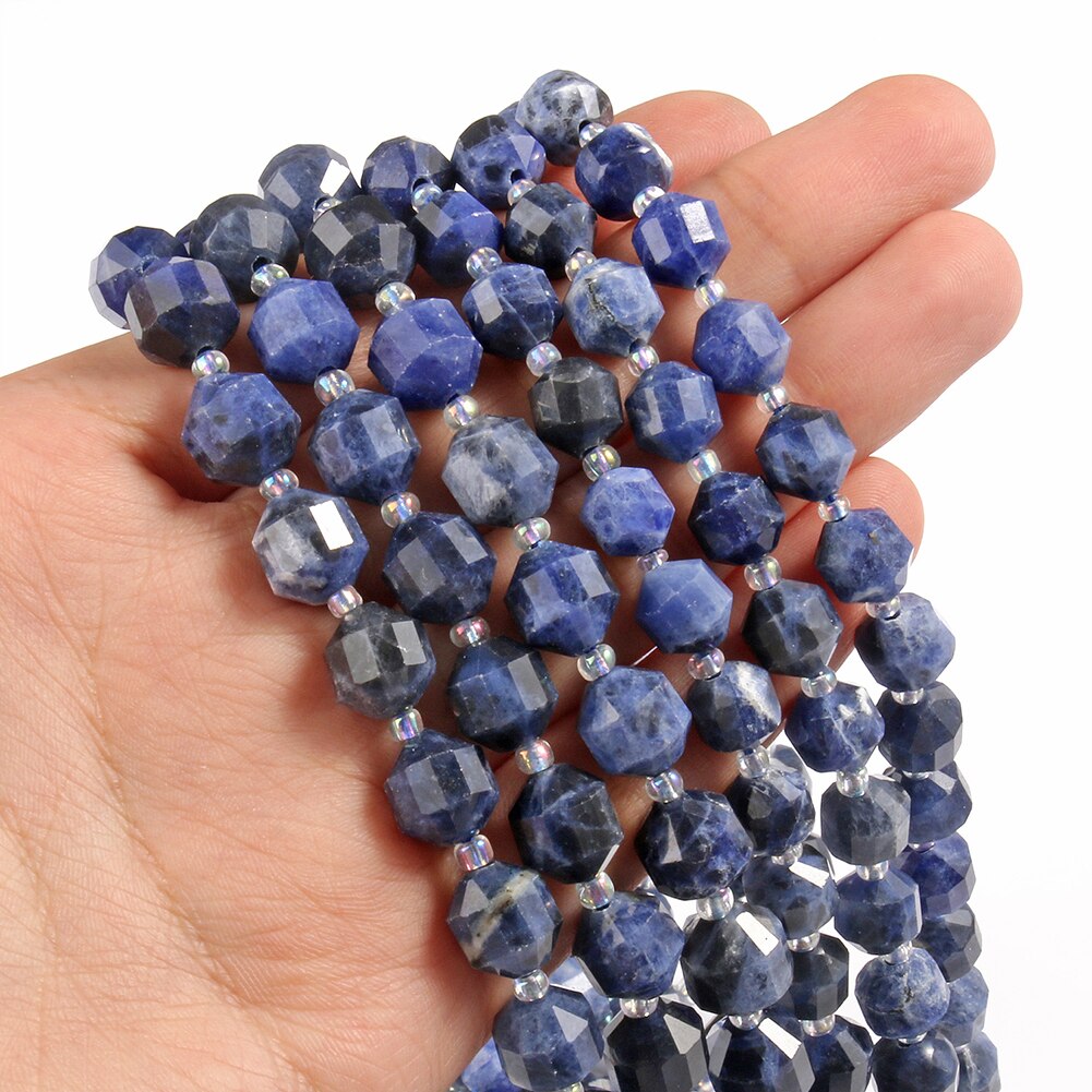 Natural Stone Faceted Amethyst Beads