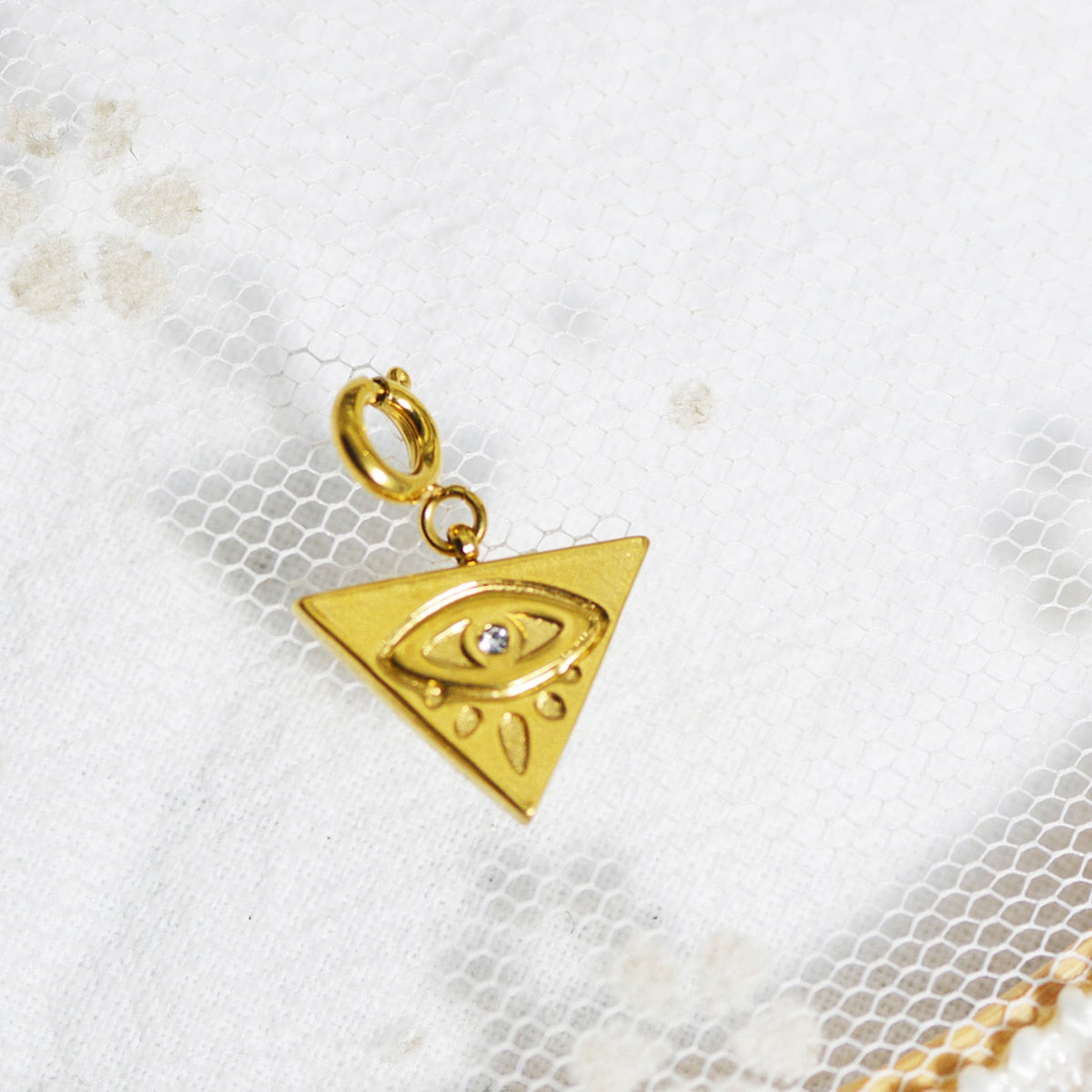 Star & Eye Natural Stone Charm Necklaces