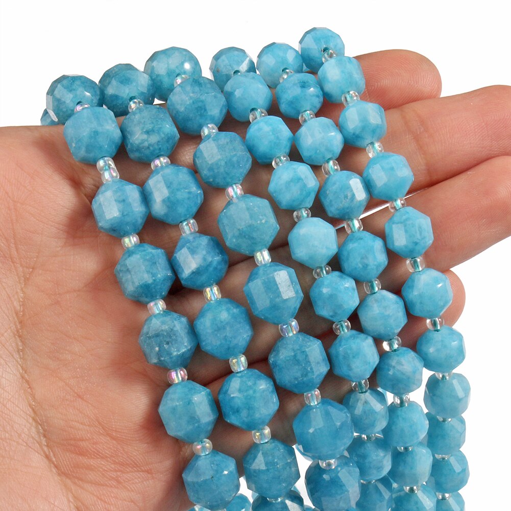 Natural Stone Faceted Amethyst Beads