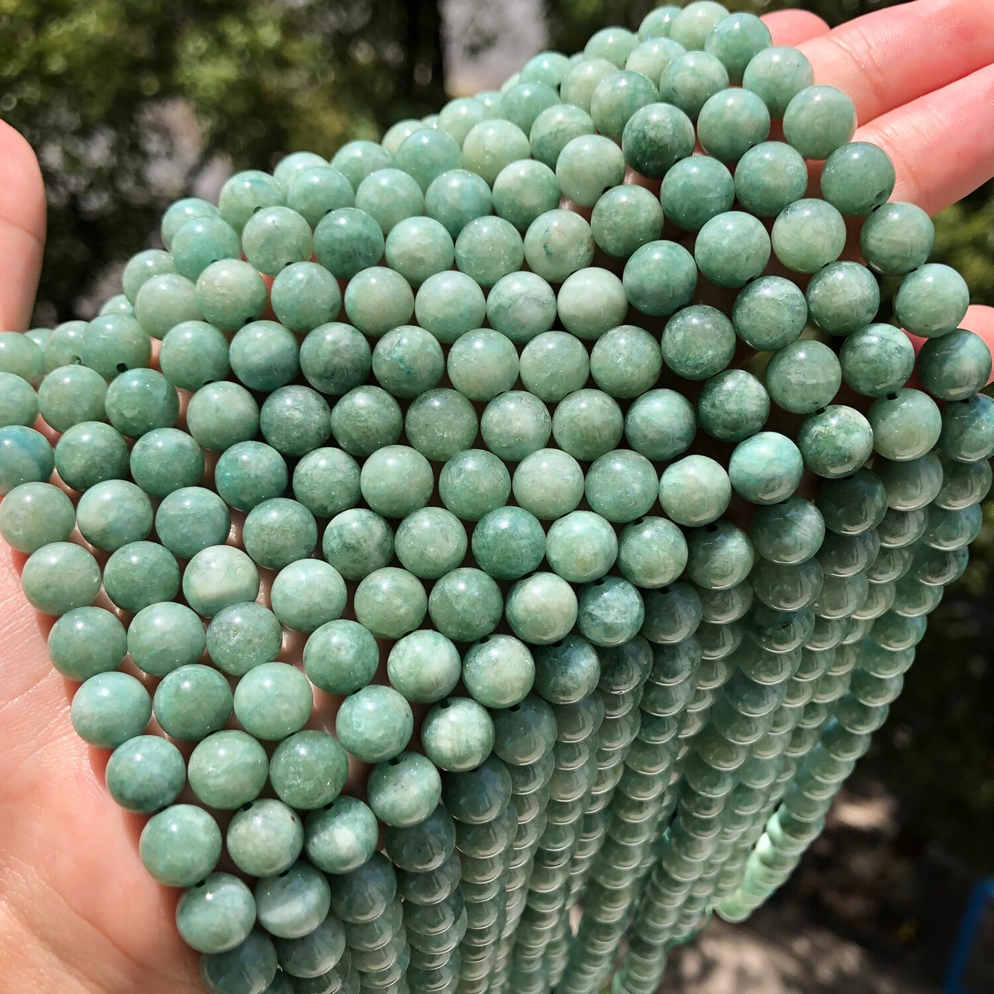 Natural Stone Smooth Burmese Green Jades