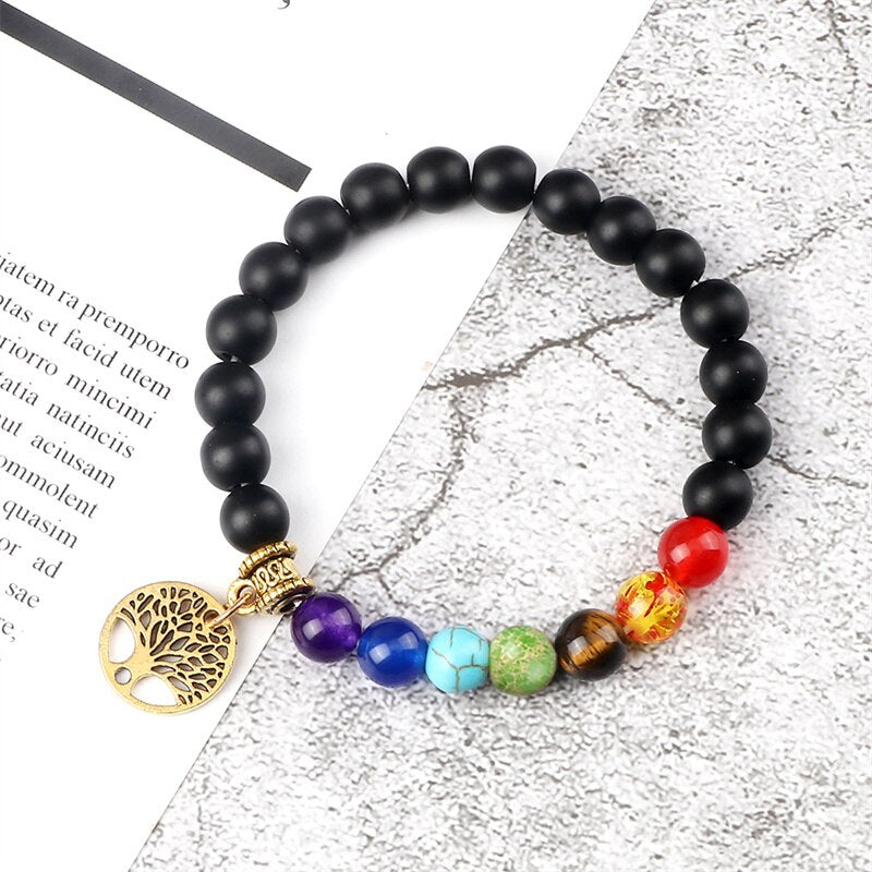 Lava Stone Bracelet Men Women Natural Tiger Eye