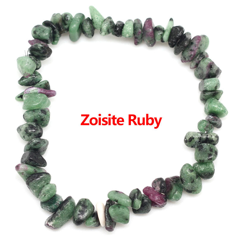 Irregular Natural Gem Stone Bracelet Stretch Chip Beads