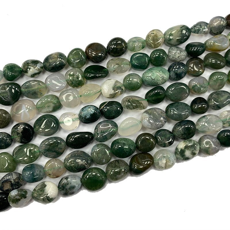 Fine 8-10mm Natural Stone Morganite Lapis Aventurine