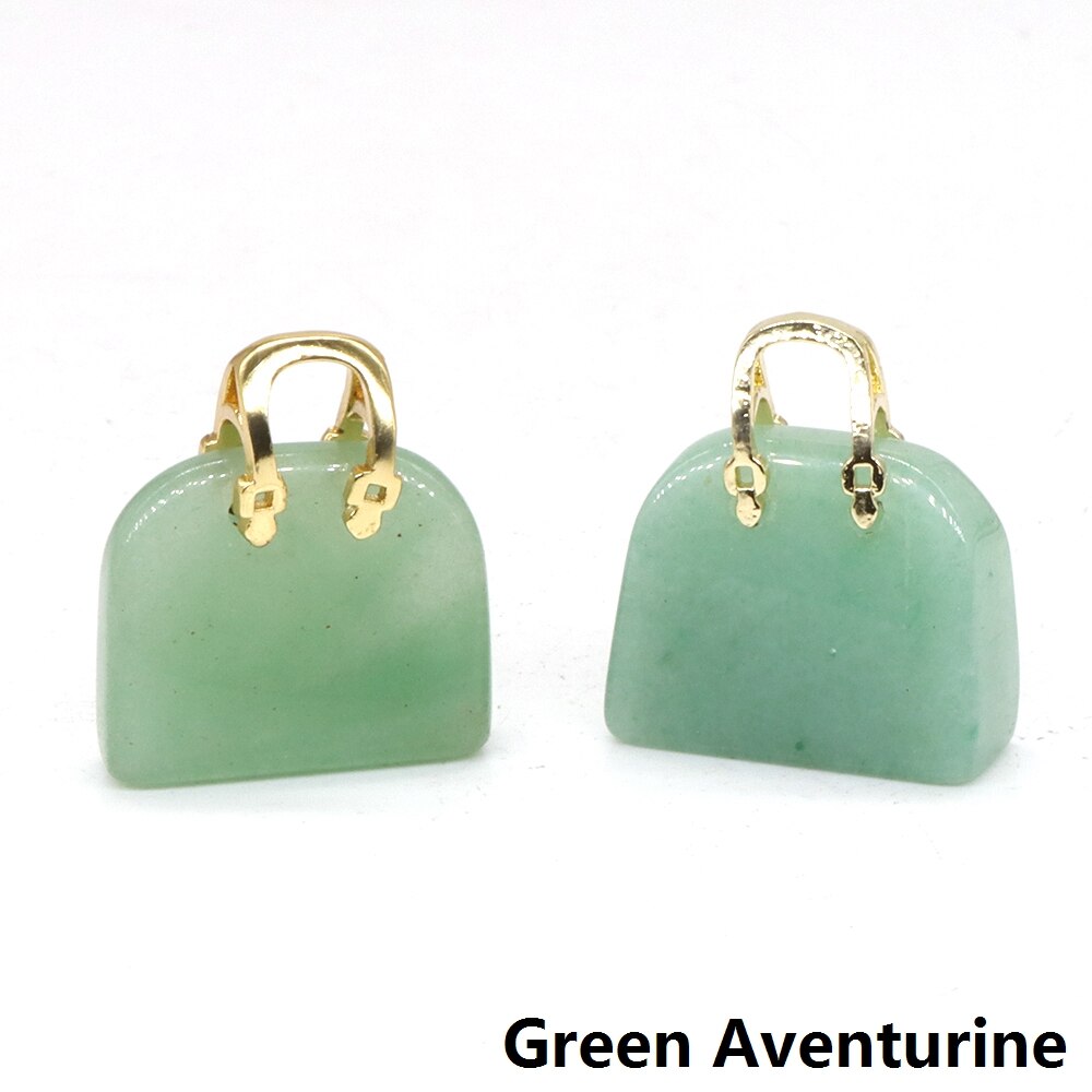 Women Bag Shaped Natural Healing Crystal Amethyst