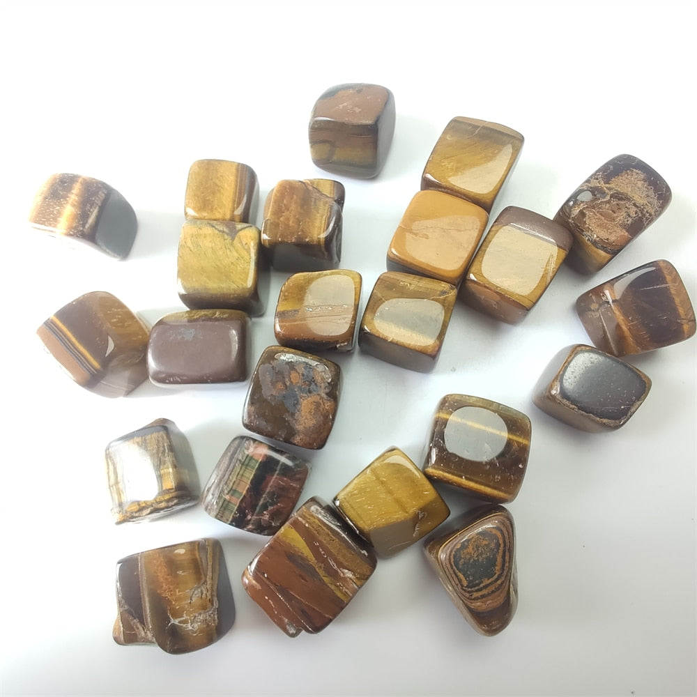 Natural Tiger Eye Square Stone Healing Crystal