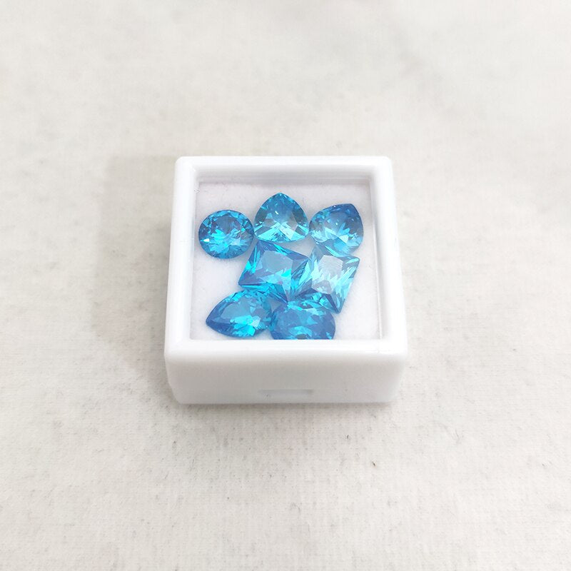 Natural Beryl Ceylon Blue Sapphire Gems Faceted Cut