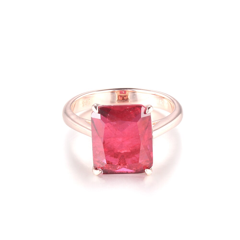 TKJ Emerald Ring Ruby Genuine Ladies Ring