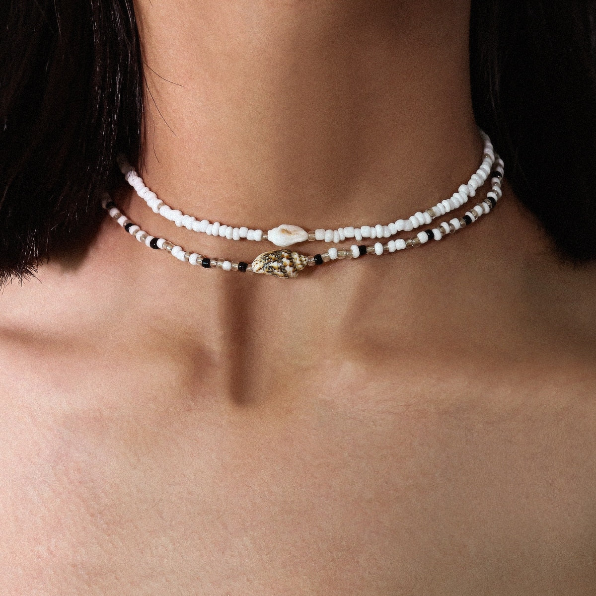 Bohemian Shell Necklace For Women Elegant Pearl