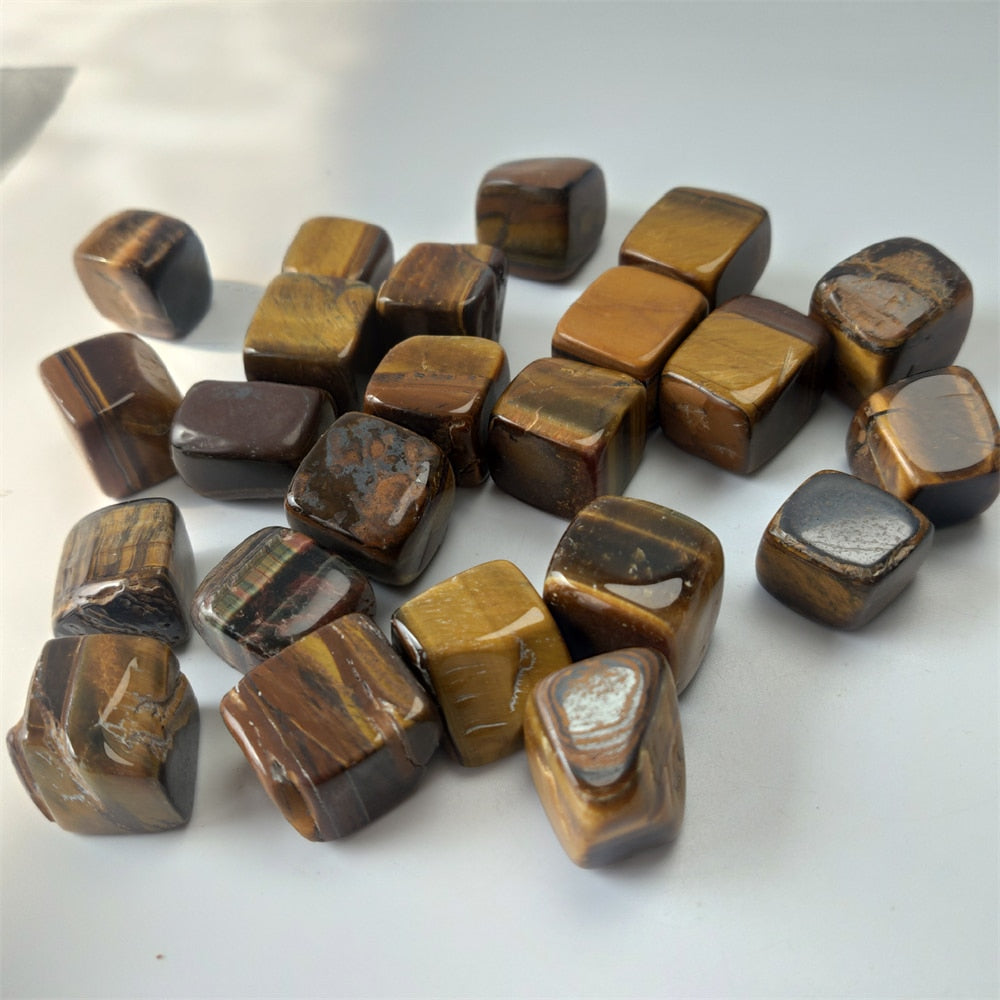 Natural Tiger Eye Square Stone Healing Crystal