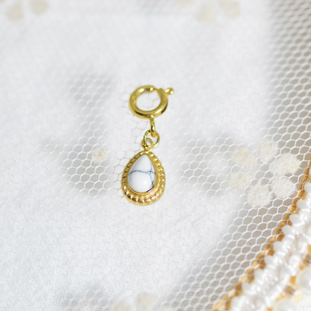 Star & Eye Natural Stone Charm Necklaces