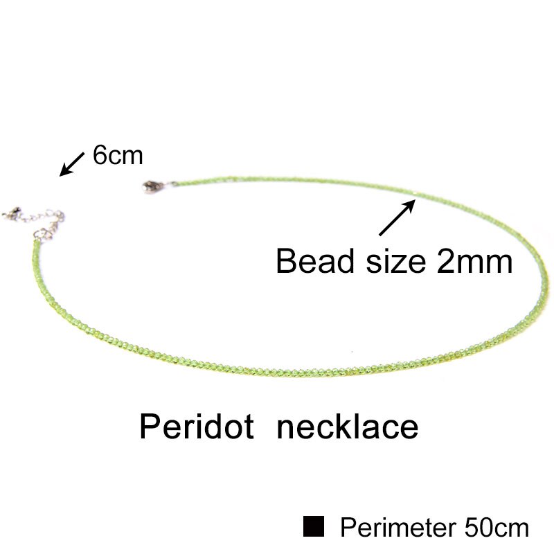 Simple Faceted Gem stone Necklaces For Women Jades
