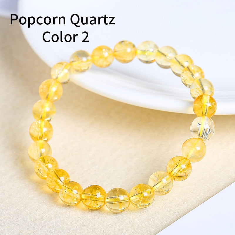 JD Natural Smooth Rose Quartz Women Bracelets