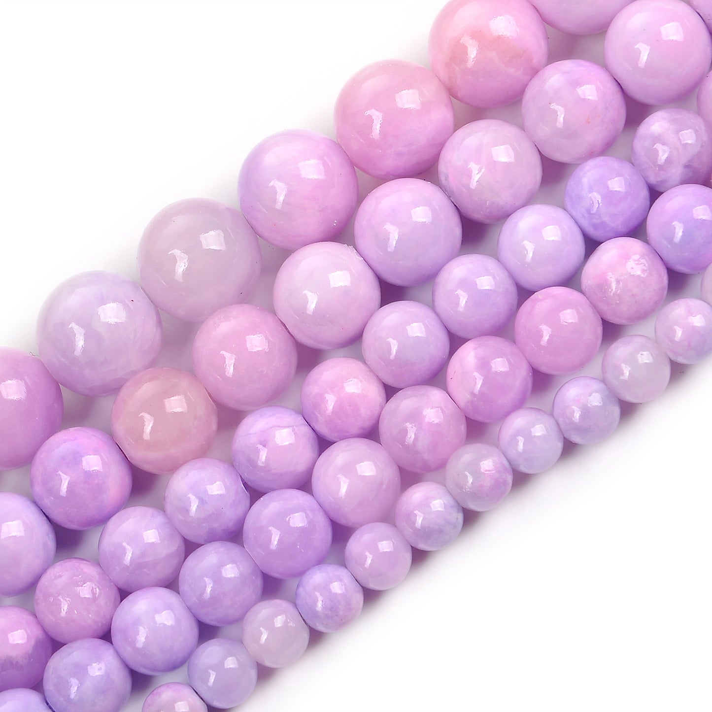Purple Persian Jade Beads Round Loose Beads